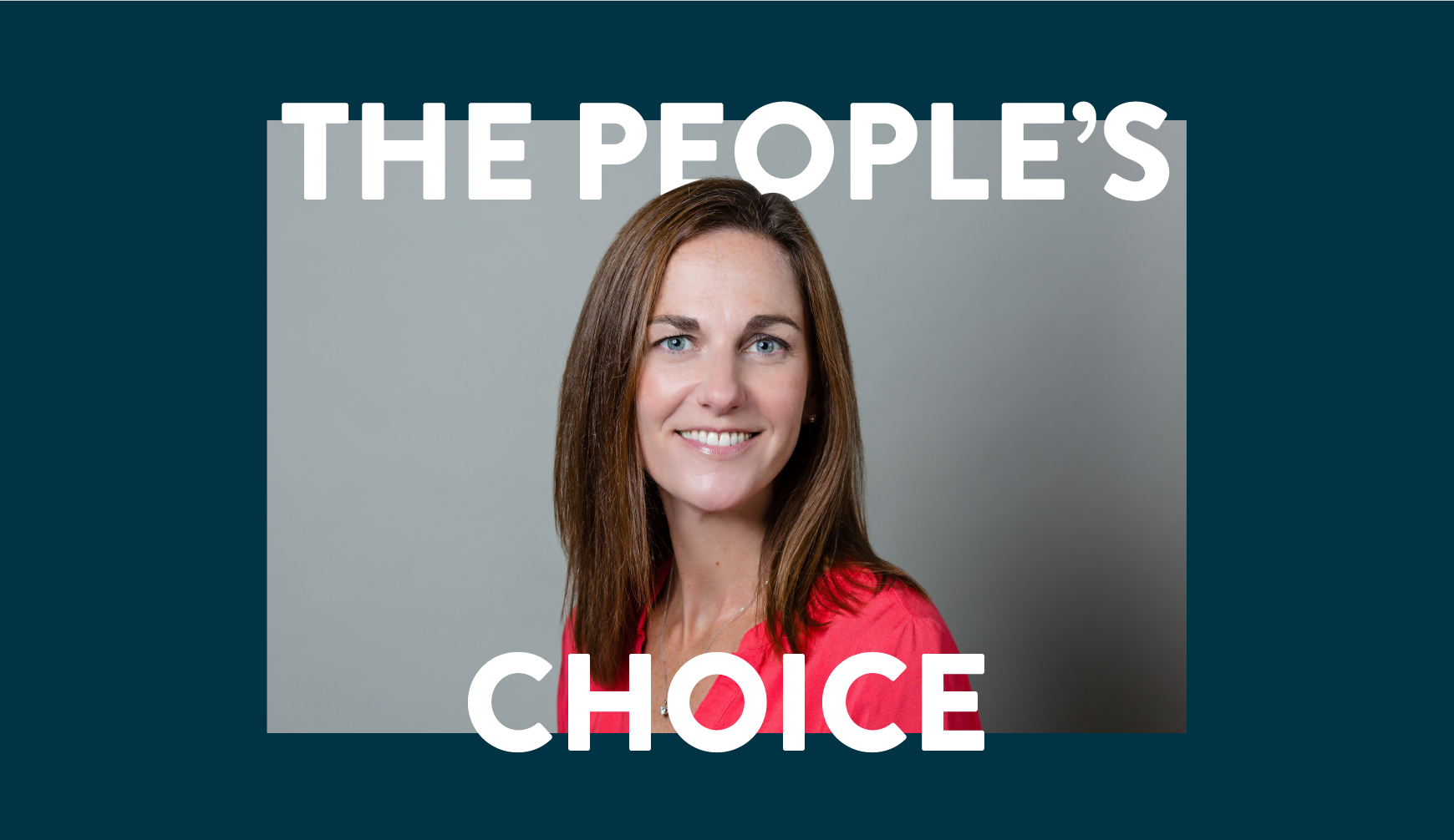 headshot of Stephanie Clason with text reading The Peoples Choice