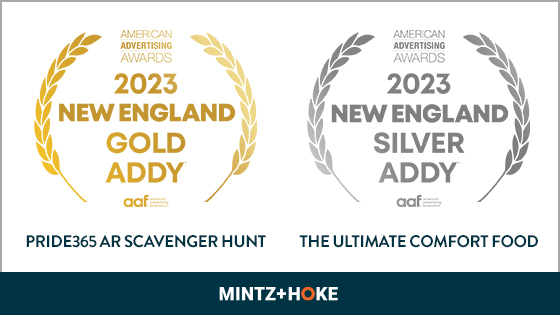 2023 Gold and Silver ADDY Award Badges 