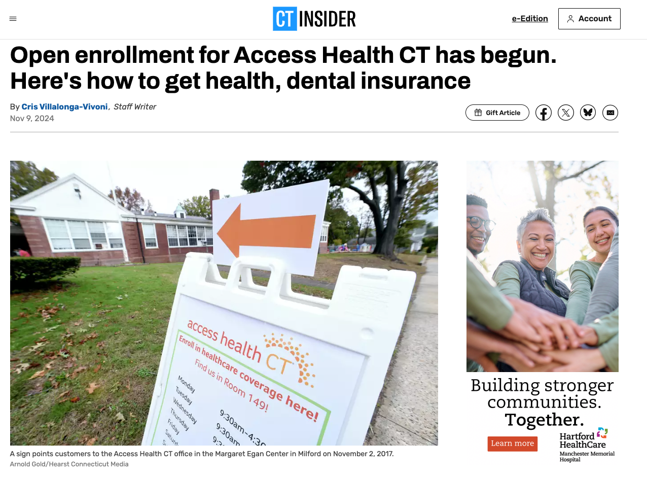 Access Health CT featured on CT Insider
